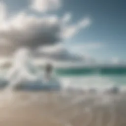 Scenic view of Kiteboarding on Tiree's pristine beaches