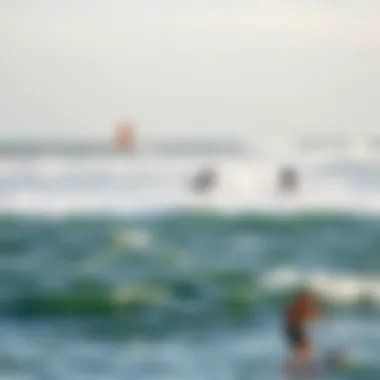 Top Training Locations for Kiteboarding Aerial view of kiteboarders at a popular training location