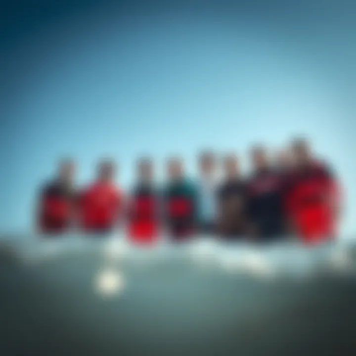 A group portrait of the Airush Ultra Team, capturing their camaraderie and teamwork spirit.