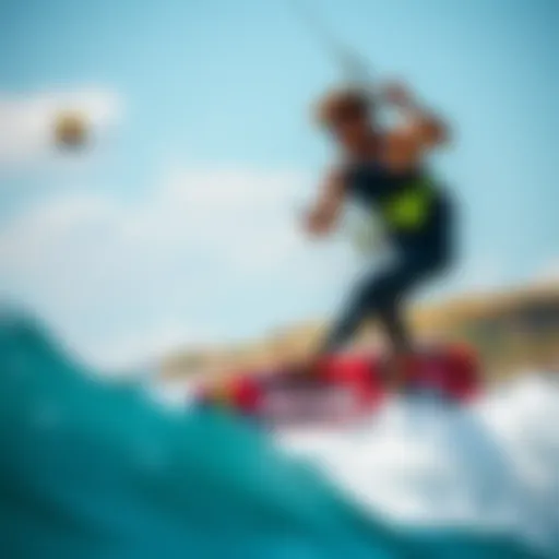 A breathtaking view of kiteboarding in action with the Airush Ultra Team showcasing their skills.