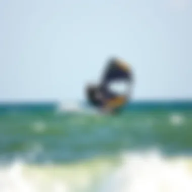 Cabrinha Contra Kite in Action Cabrinha Contra kite in action during a kiteboarding session on the water