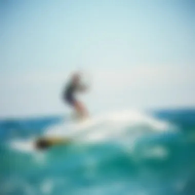 Cabrinha foil board showcased on the water