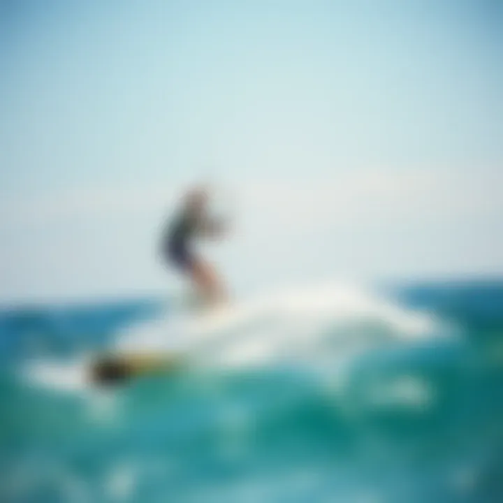 Cabrinha foil board showcased on the water