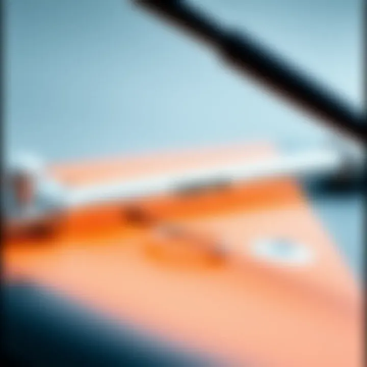 Design Intricacies of the Trimlite Bar Close-up view of the Cabrinha Trimlite Bar showcasing its design intricacies