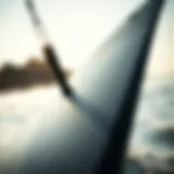 Detailed view of the Cabrinha X3 kiteboard showcasing its sleek lines and innovative design.