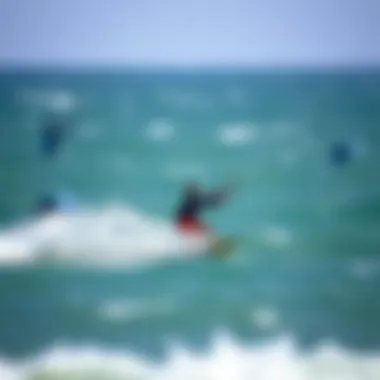 Mastering Wind Navigation for Kiteboarding Kiteboarder navigating strong winds