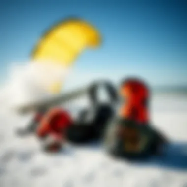 Essential Safety Gear for Kiteboarding Enthusiasts Kiteboarding safety gear displayed