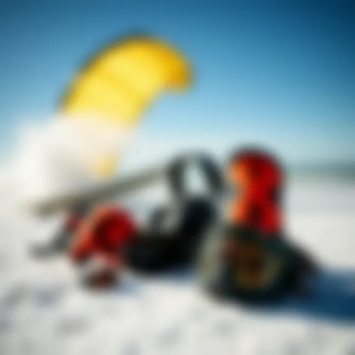 Essential Safety Gear for Kiteboarding Enthusiasts Kiteboarding safety gear displayed