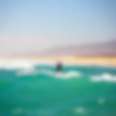 A picturesque beach setting ideal for kiteboarding with Cali Kites