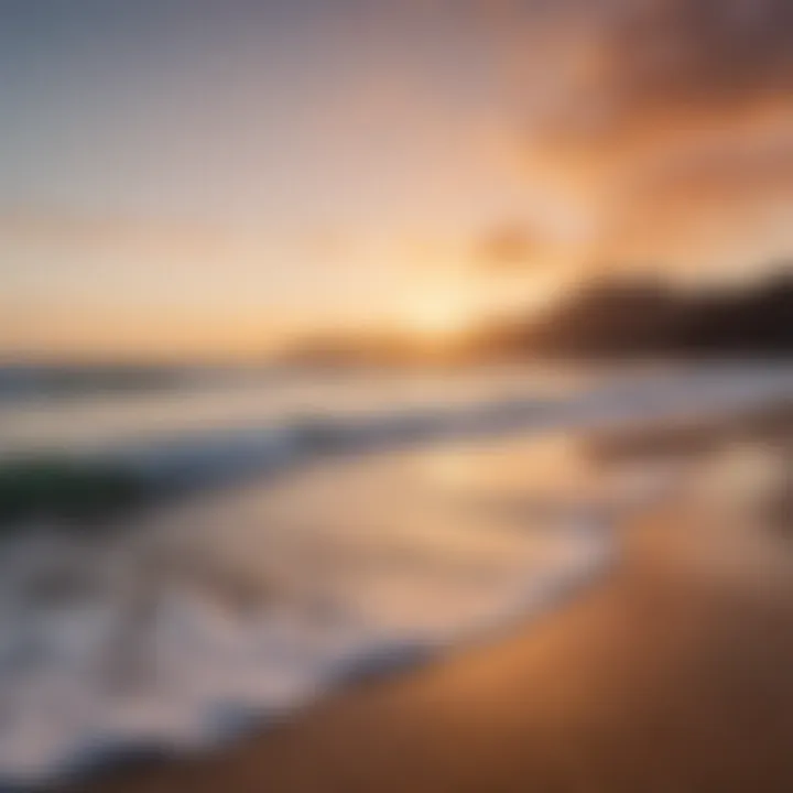 Serene sunset over a Cape Verdean beach