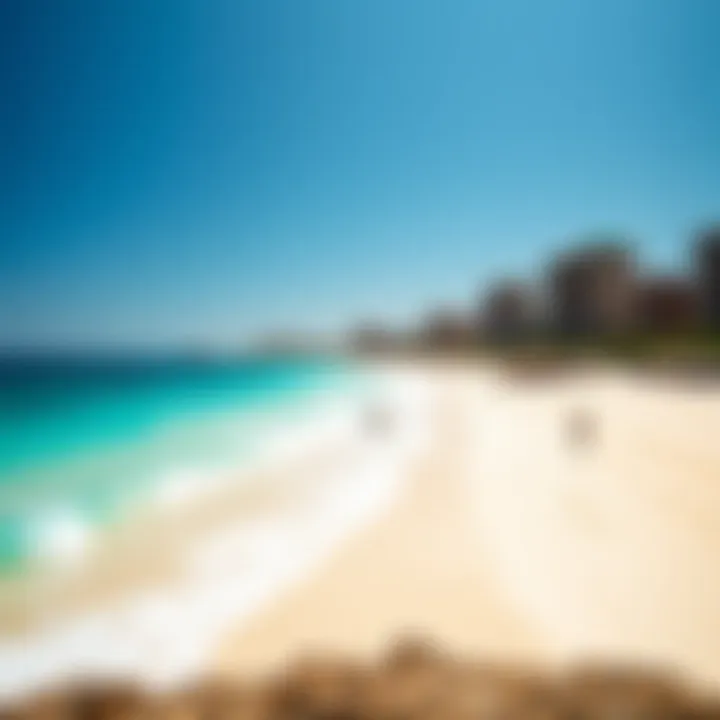 Breathtaking Beachscape of Champs Santa Maria Panoramic view of the pristine beach and turquoise waters at Champs Santa Maria