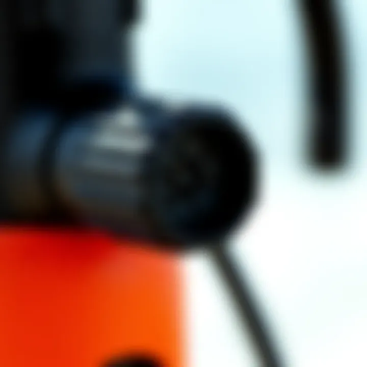 Detail of Ozone Pump Nozzle Close-up of ozone kite pump nozzle