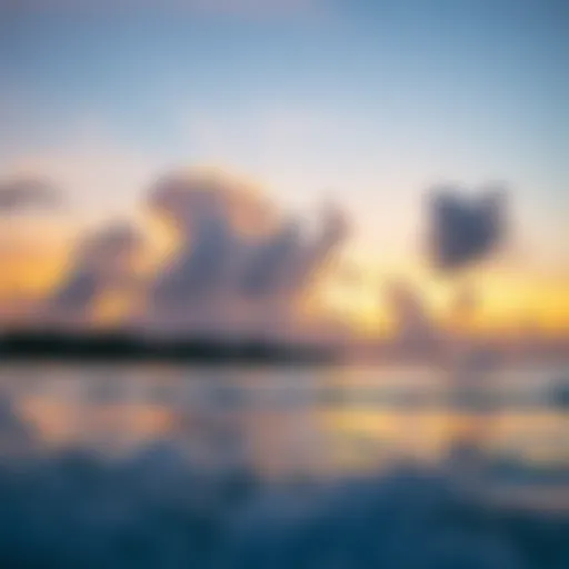 Breathtaking sunset over Coconut Bay Beach