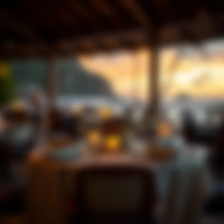 Exquisite Dining Experience at Coconut Bay Elegant dining setup at the resort's restaurant
