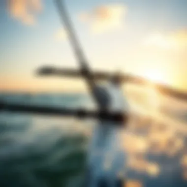 Detailed view of Naish foil components