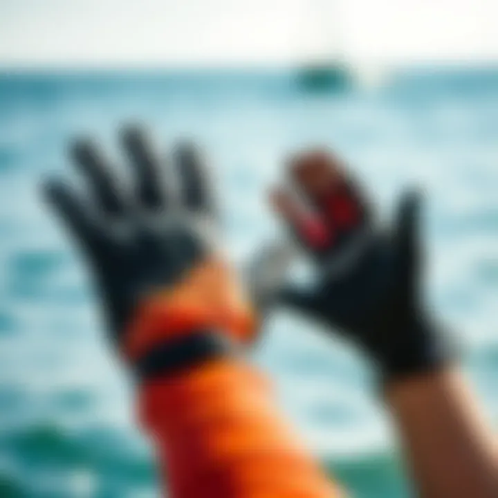 Types of Windsurfing Gloves Comparative view of different types of gloves suitable for windsurfing