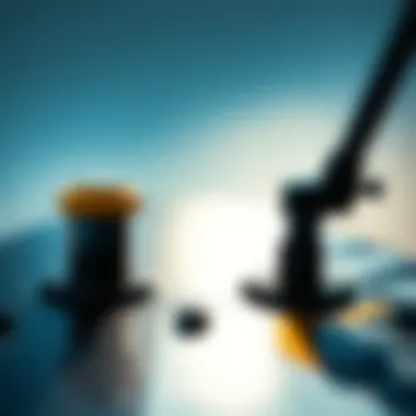 Intricate Design of Foil Board Components Close-up of foil board components showcasing design intricacies