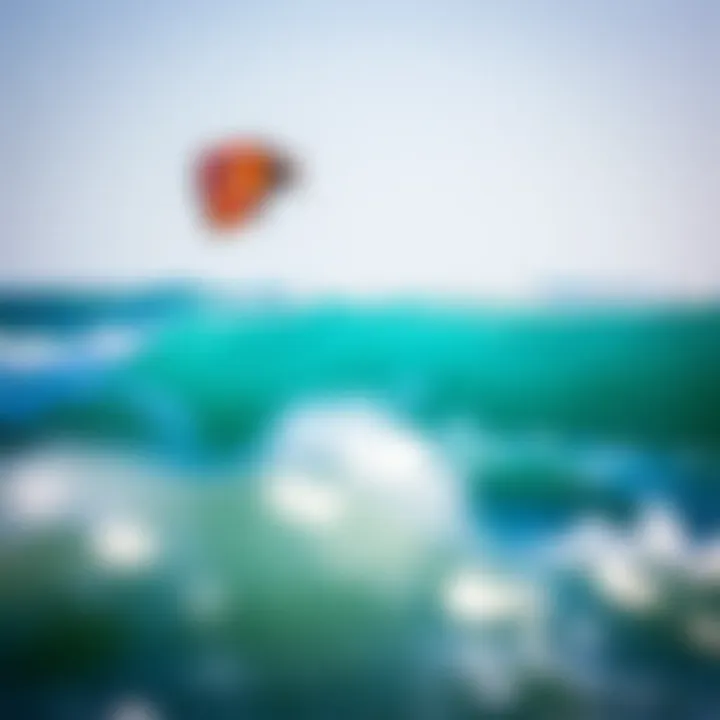 SST kite in action, demonstrating superior performance on waves