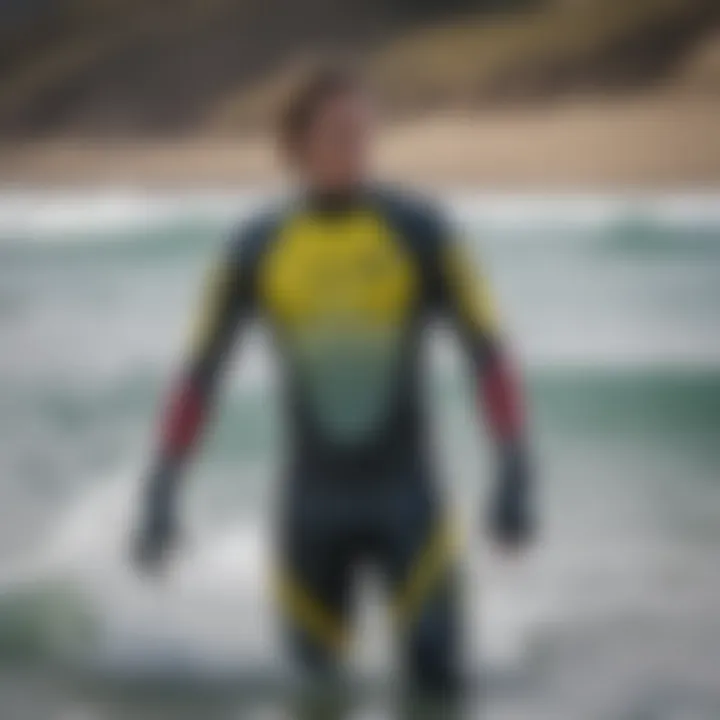 Vibrant array of wetsuits designed for kiteboarding