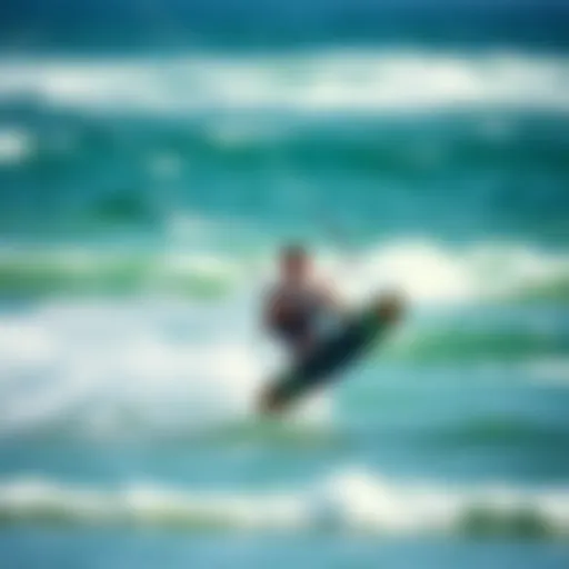 Kiteboarding with CrazyFly Boards Dynamic kiteboarding action showcasing CrazyFly boards in use