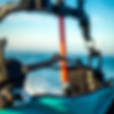 Close-up of a kiteboarding harness showcasing quality materials