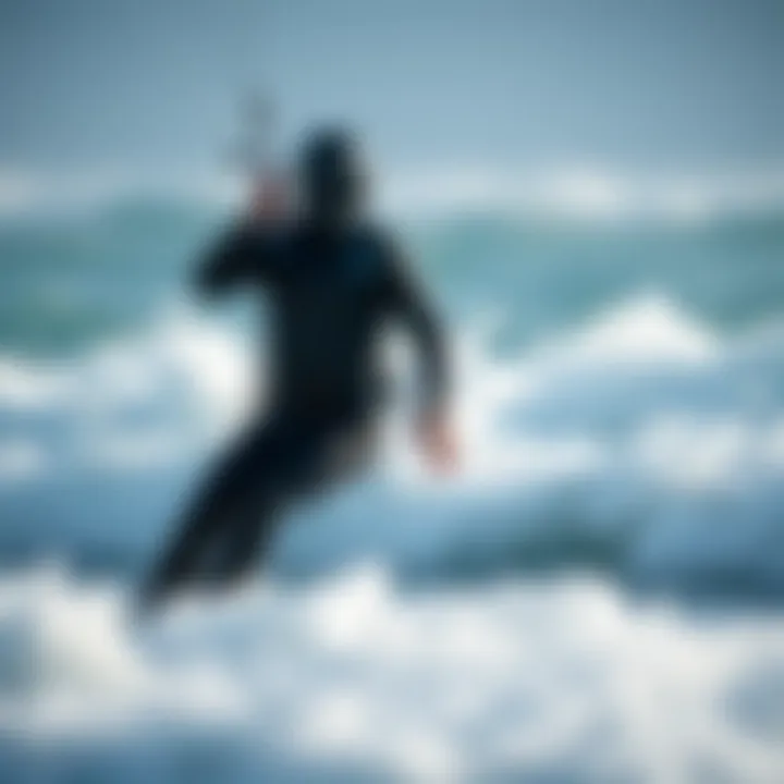 Dry suit showcasing insulation technology for cold water conditions