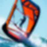 Detailed view of the Duotone Evo 12m kite showcasing its design features
