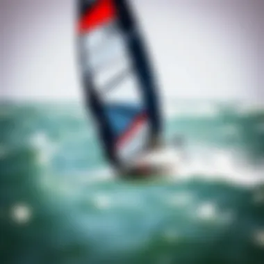 Performance of the Duotone Evo 12m Kite in Action Close-up of the Duotone Evo 12m kite in action on the water