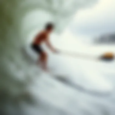 Unmatched Waves: A New Surfing Experience Person enjoying the electric hydrofoil surfboard experience in the waves