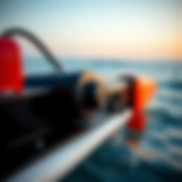 Close-up of electric propulsion system