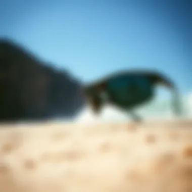 Essential Eyewear for Surfing Protective eyewear for surfers on a sunny beach