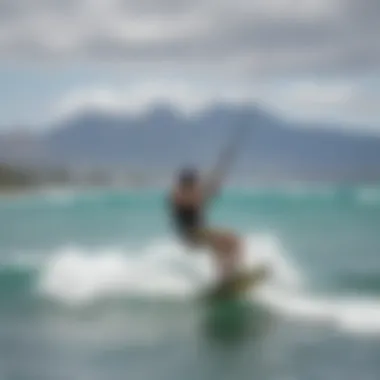 Local kiteboarding community enjoying the vibrant Maui culture