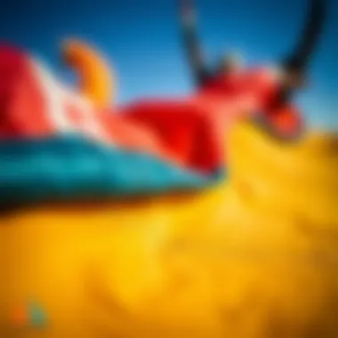 Close-up of kite fabric materials demonstrating quality and durability