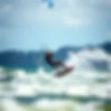 Vibrant kiteboarding action at Boundary Bay