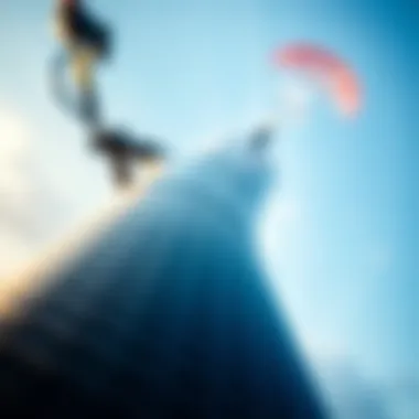 Detailed View of Carbon Fiber in Kiteboarding Equipment Close-up of carbon fiber material used in kiteboarding gear