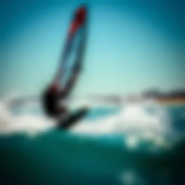 Dynamic Kiteboarding with Code Zero Sails Kiteboarder utilizing a Code Zero sail in a dynamic water setting.