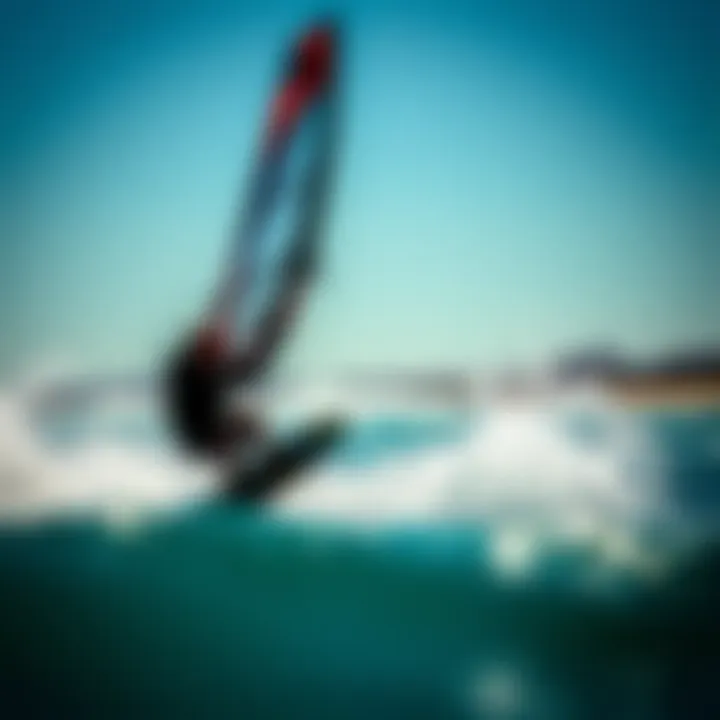 Dynamic Kiteboarding with Code Zero Sails Kiteboarder utilizing a Code Zero sail in a dynamic water setting.