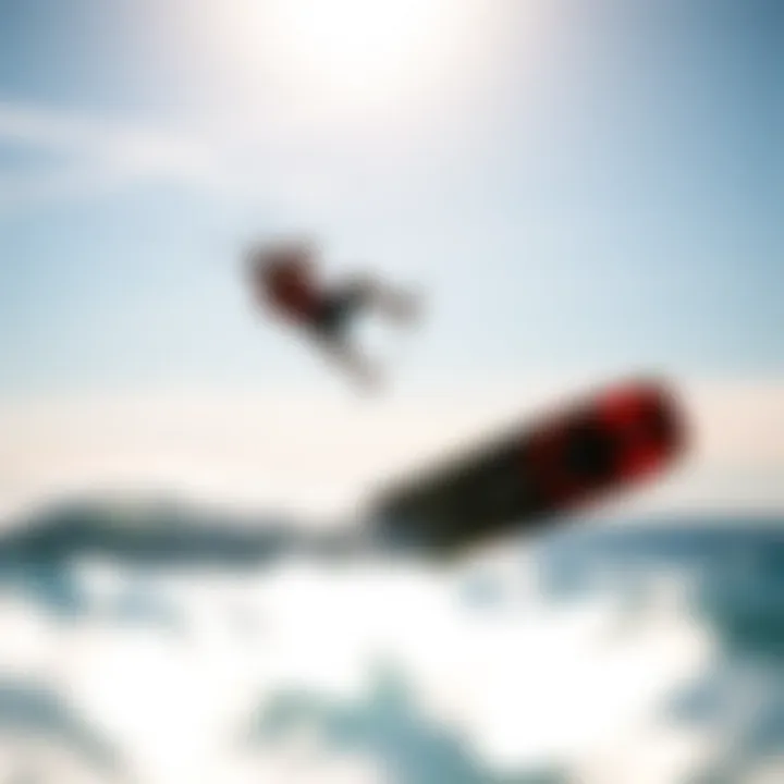 Rider Performing Tricks A rider performing tricks with Dakine gear on the water