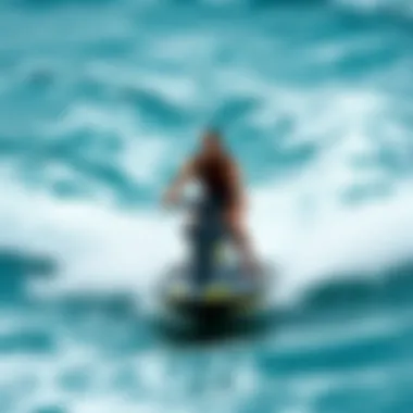 Rider enjoying an electric jet board experience