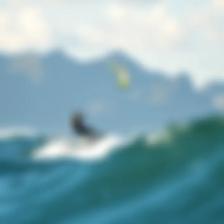 Ideal Kiteboarding Location with Fone Kites Scenic kiteboarding location with Fone kites