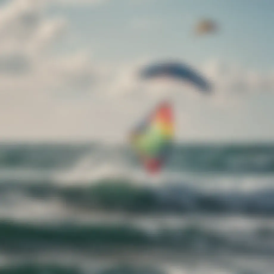 Sailor navigating the sea with a colorful kite