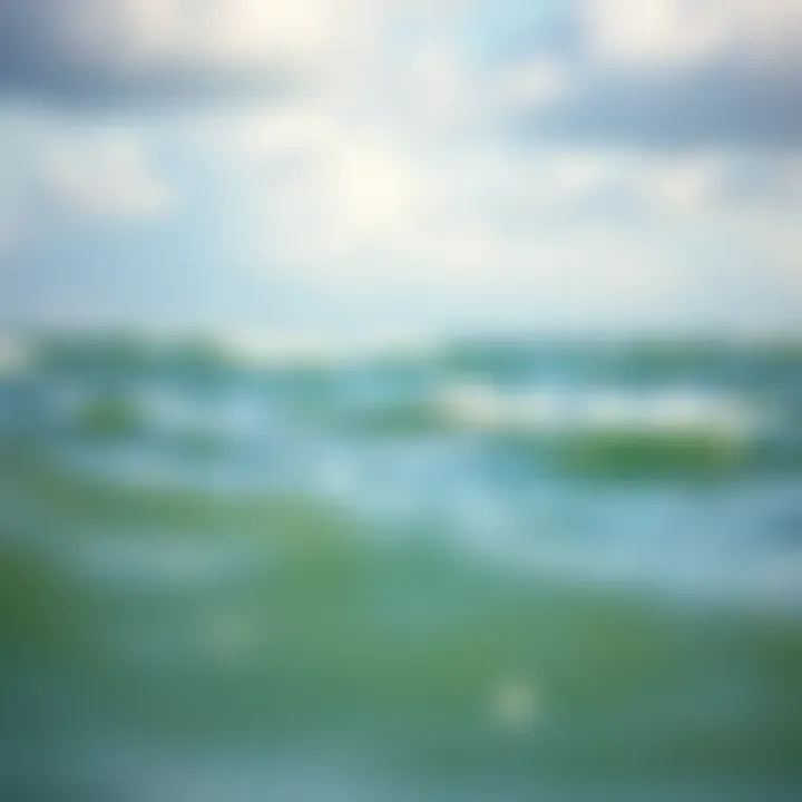 A serene view of Myrtle Beach with ideal wind conditions