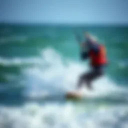 Dynamic interaction of liquid forces in kiteboarding