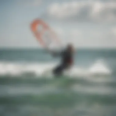 A kiteboarding instructor sharing local knowledge with an enthusiast