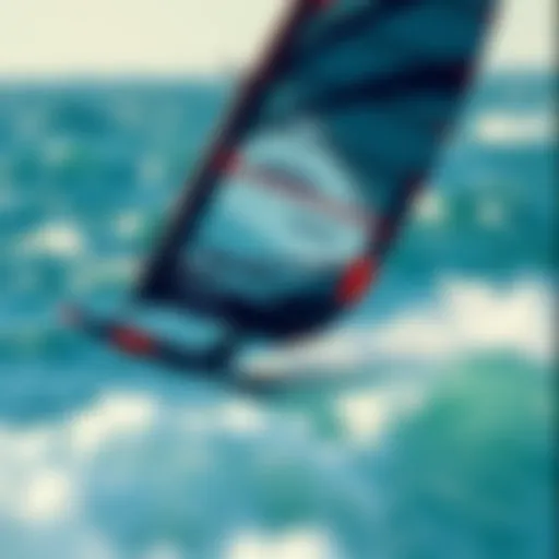 Dynamic wing foiling action on a vibrant ocean