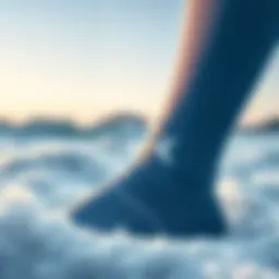 Close-up of neoprene texture showcasing flexibility