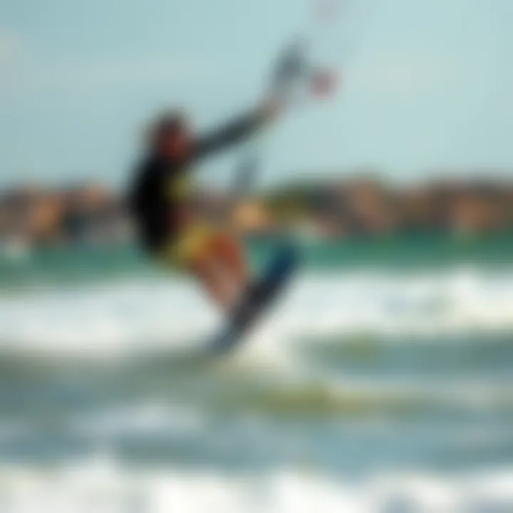 Elevating Skills: Advanced Techniques in North Kiting A kiteboarding enthusiast showcasing advanced techniques on the water