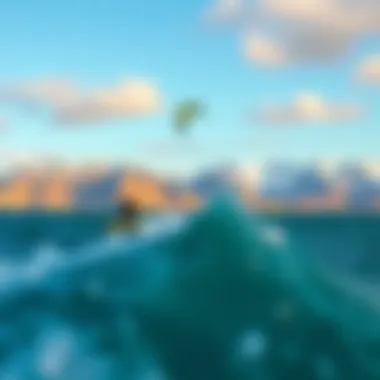 Unveiling the Best Locations for North Kiting A breathtaking view of a prime kiteboarding location in northern terrain