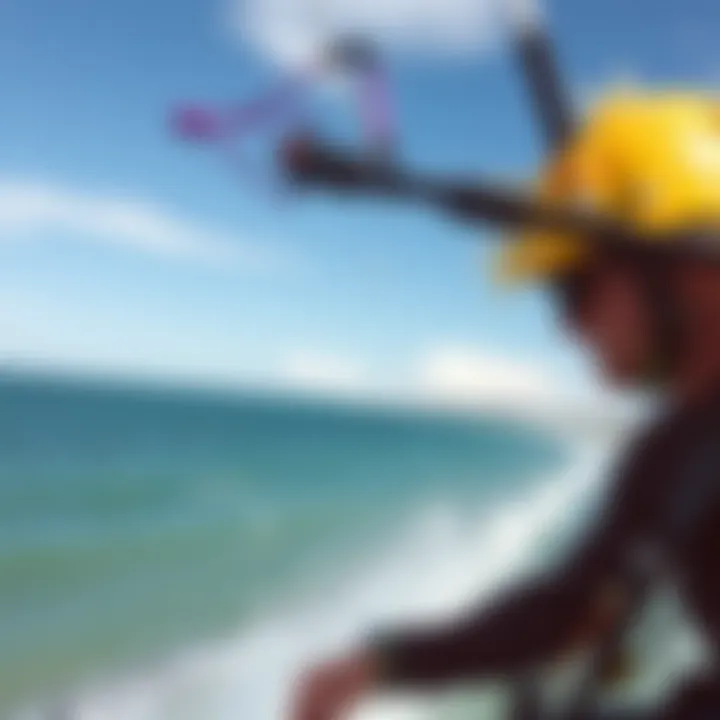 Kiteboarding Adventure in Hatteras Stunning kiteboarding view over the Hatteras coastline