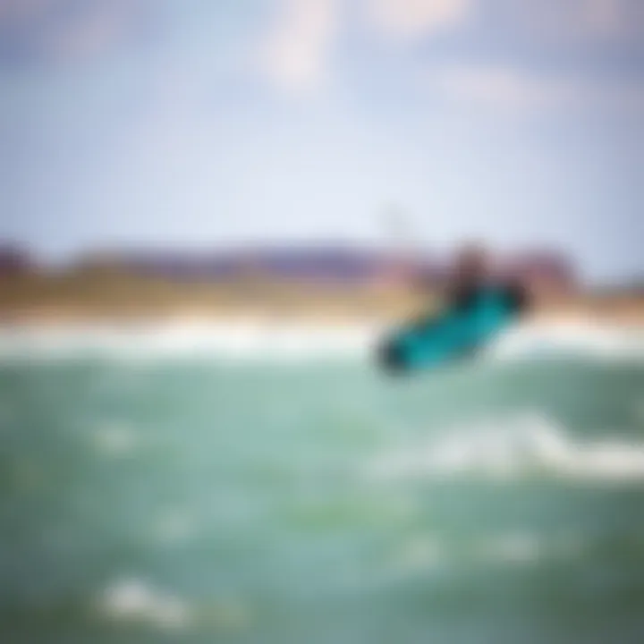An enthusiast demonstrating kite control techniques